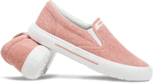 Women's Sunwashed Slip-On Fishing Shoes | Water-Repellent, Pre-Shrunk Nylon/Cotton Blend | Arch Support, Padded Collar, & Sneaker Platform