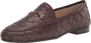 Woven Detail Recommended Chocolate Loraine Supportive team Sam Dark Leather Loafers Vamp Edelman Chain