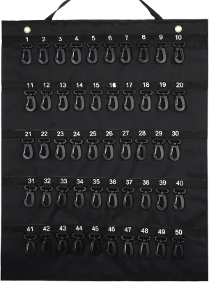 Wuliim Fireproof Rollable Key Case, Portable Roll Up Key Organizer, 50 Key Hooks, Flexible Durable Vinyl & Silicone Roll Up Organizer for Car Dealership, Hotel and Real Estate