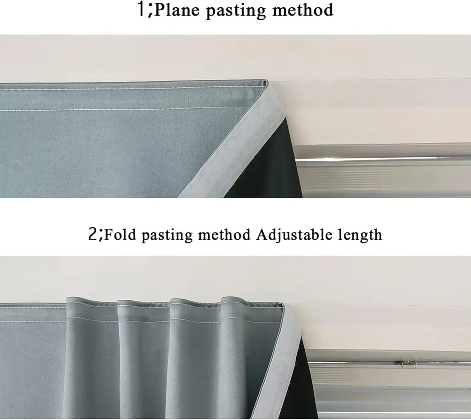 XISUNYA Self Adhesive Portable Blackout Curtains, Sport Room Darkening Curtains, Ice Hockey Players Winter Season Print Temporary Blackout Blinds,59W x72L Inches, for Bathroom Living Room Bedroom