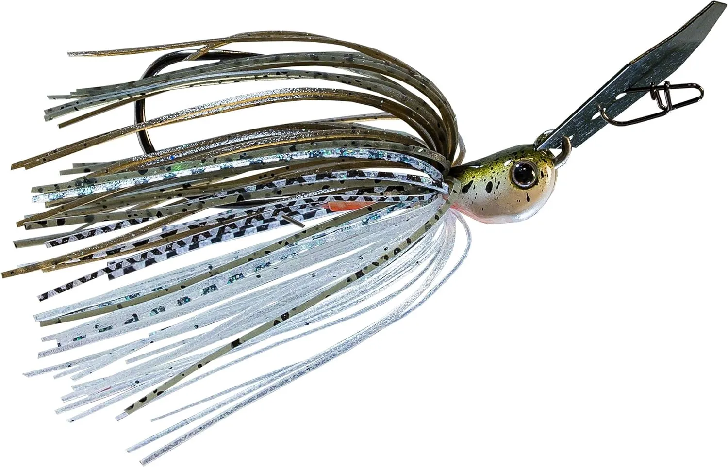 Z-man CBJH38-09 Chatterbait Jack Hammer Lure, 5/0 Hook Size, 3/8 oz, Green Pumpkin Shad, Package of 1