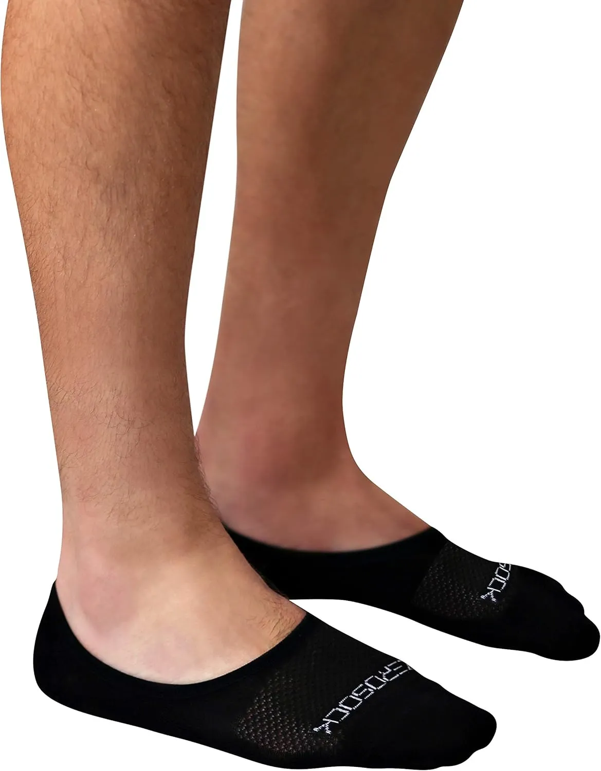 ZeroSock Bamboo Viscose Super Low Invisible Socks With Mesh Ventilation with Anti-Slip Gel Heel Grip (4 Pairs Per Box)