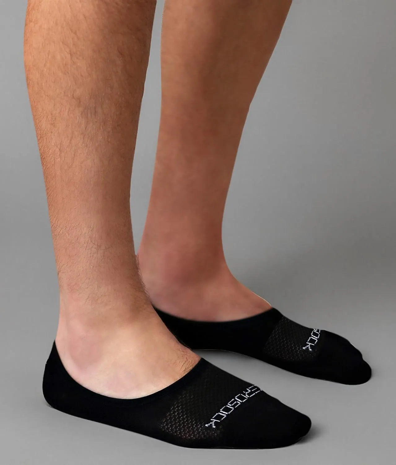 ZeroSock Bamboo Viscose Super Low Invisible Socks With Mesh Ventilation with Anti-Slip Gel Heel Grip (4 Pairs Per Box)
