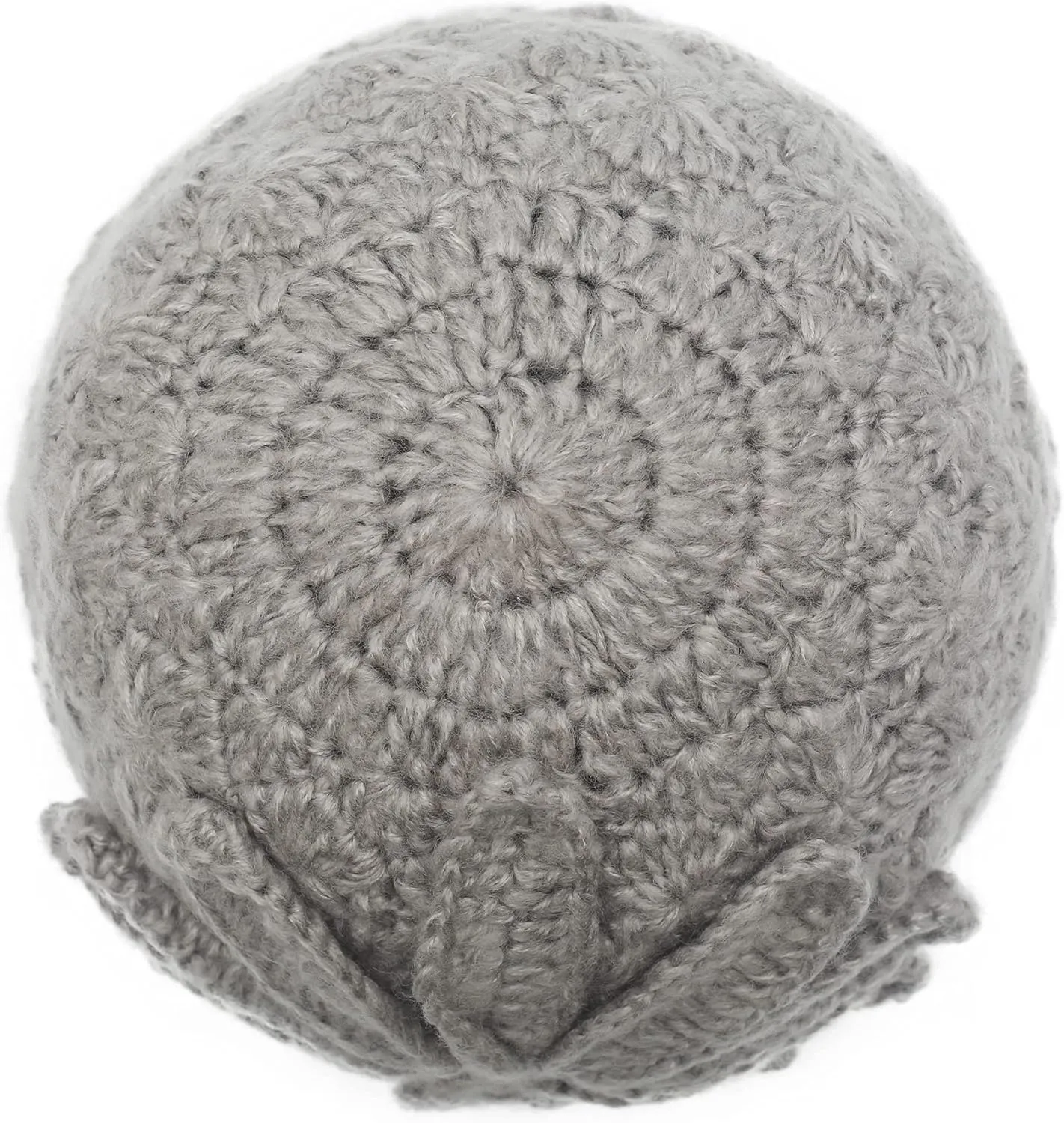 ZLYC Women Winter Knit Beanie Hat Soft Crochet Skullies Beanies with Flower Accent