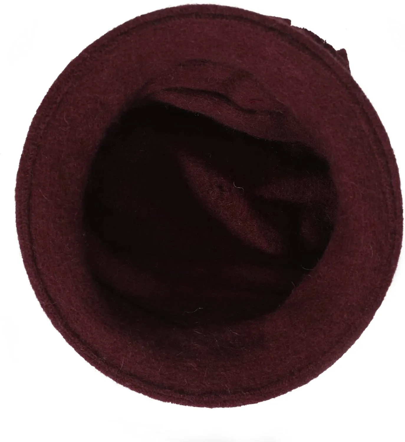 ZLYC Women Wool Cloche Bucket Hat 1920s Vintage Dress Winter Hats with Flower Accent