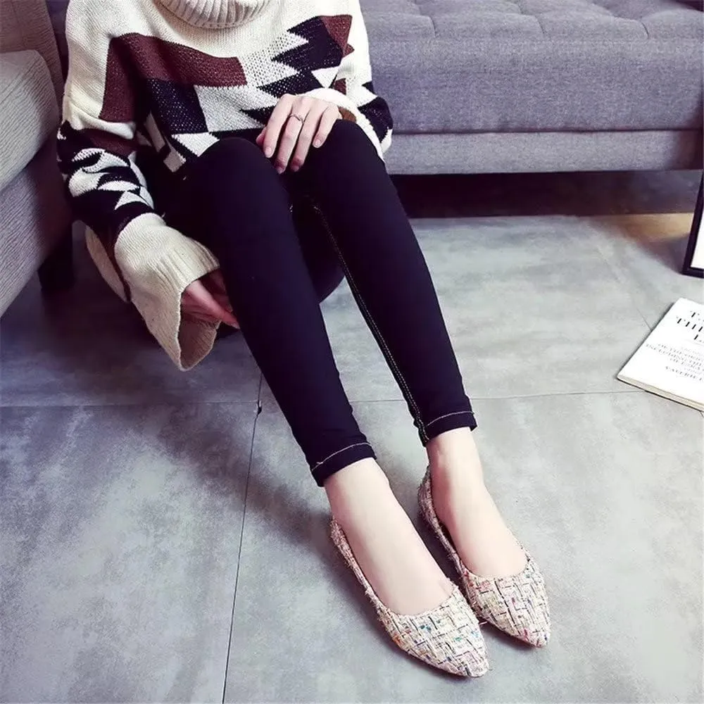 ZTWUTANG Women's Cute Round-Toe Flat Ballet Shoes Comfortable Dress Shoes for Walking
